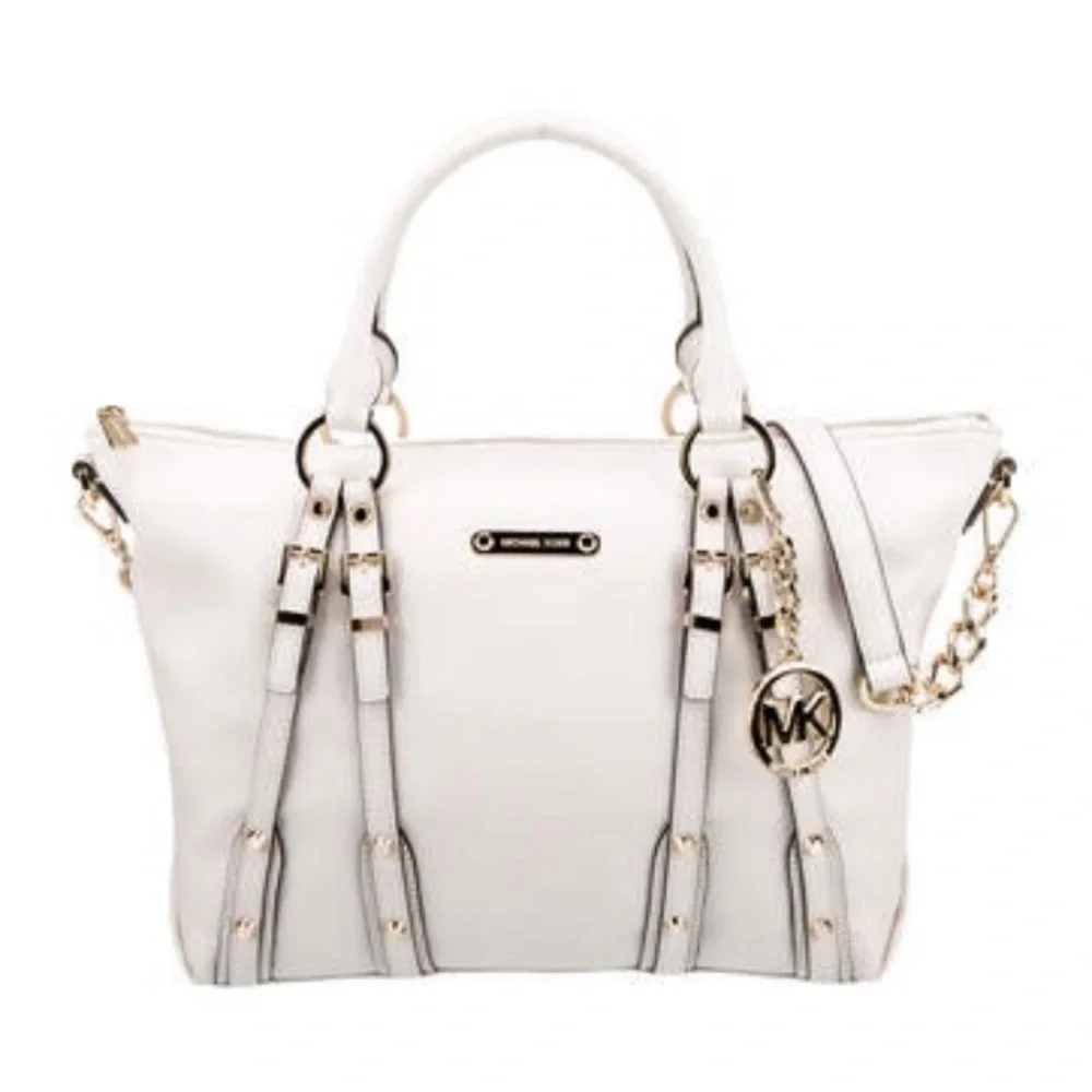 BRAND NEW Michael Kors white leather purse